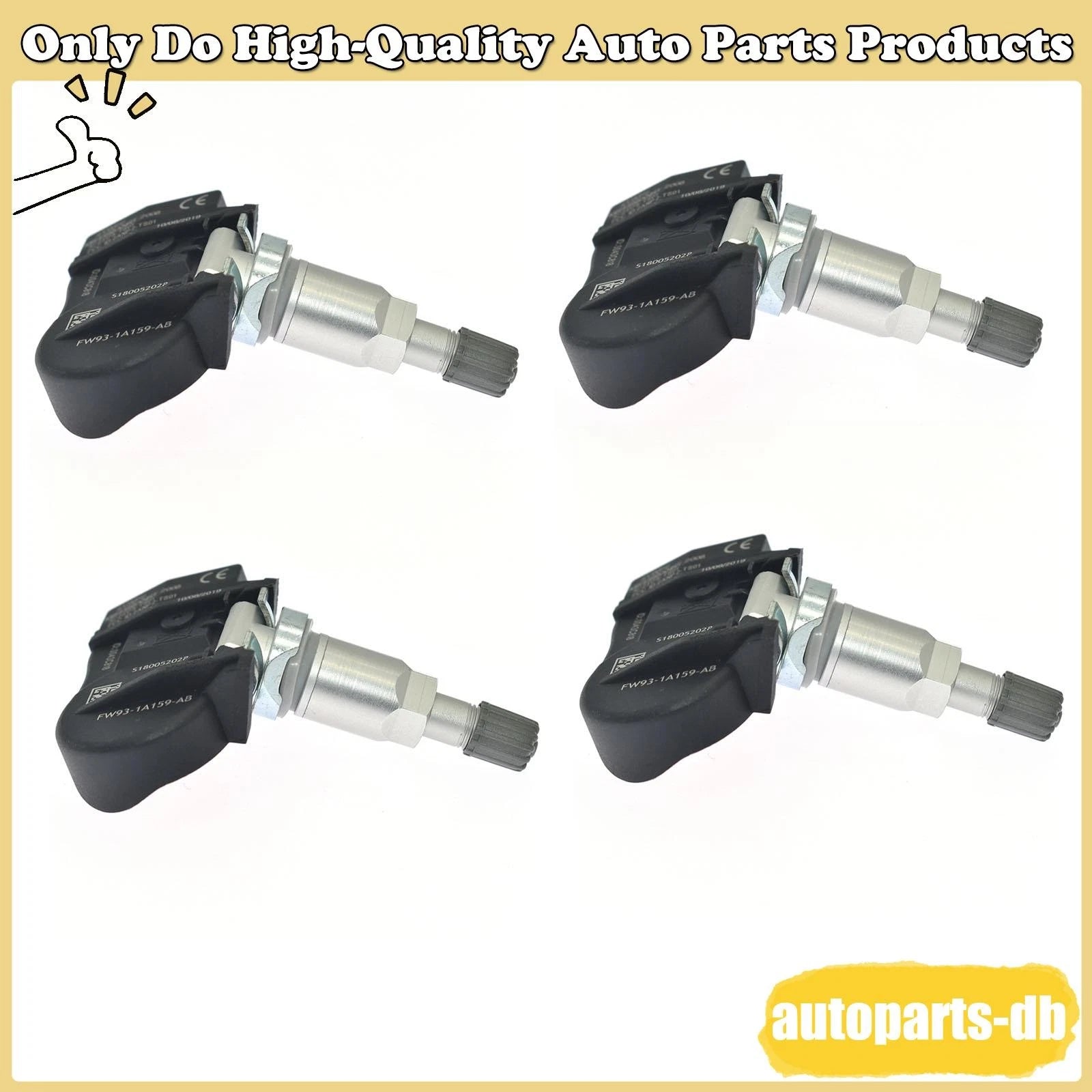 4pcs Tire Pressure Sensor For Jaguar F PACE Land Rover Discovery Peugeot 6B93BC-57