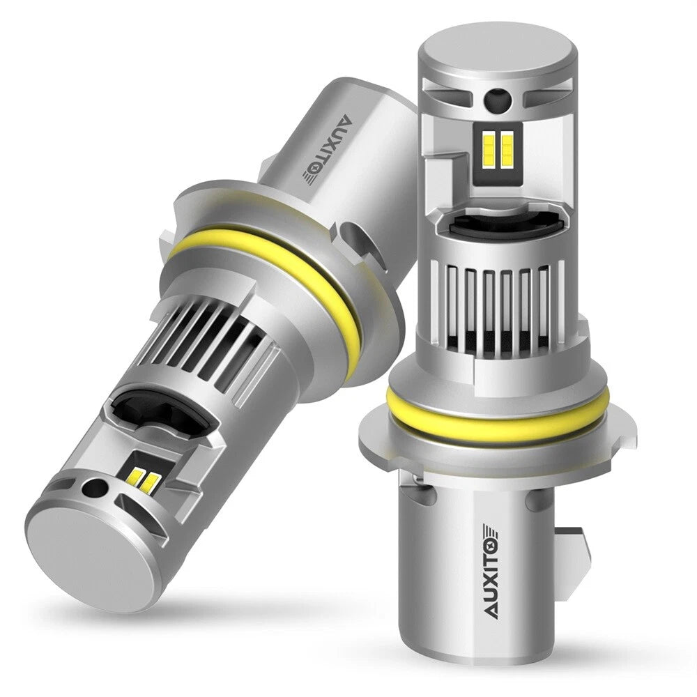 AUXITO 9007 LED High Low Headlight KIT Bulbs 24000LM Brightness Q16 ERROR FREE AUXITO