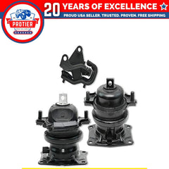 Fits 2007 Honda Odyssey 3.5L i-VTEC AUTO FRT Rear Motor & FRT Trans Mount : 6B93BC-57