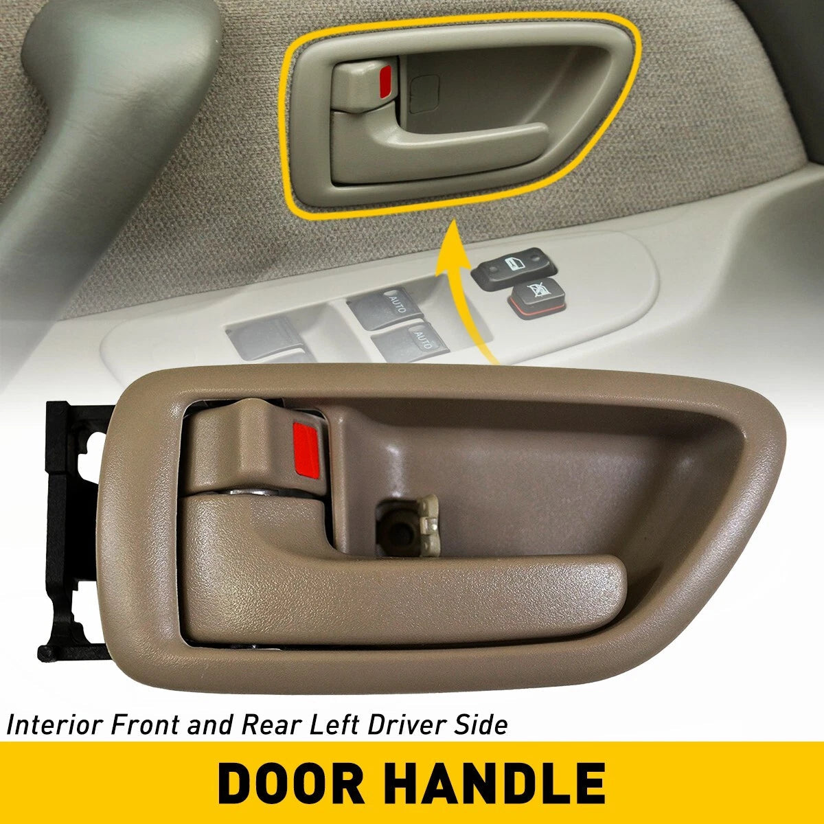 Interior Left Driver Door Handle For 2004-2006 Toyota Tundra Pickup Front / Rear 6B93BC-57