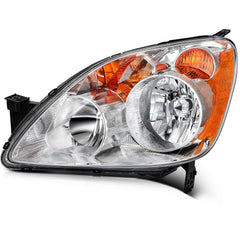 ECCPP Headlights Assembly For Honda CR-V CRV 2.4L 2005-2006 Pair Chrome Amber 6B93BC-57