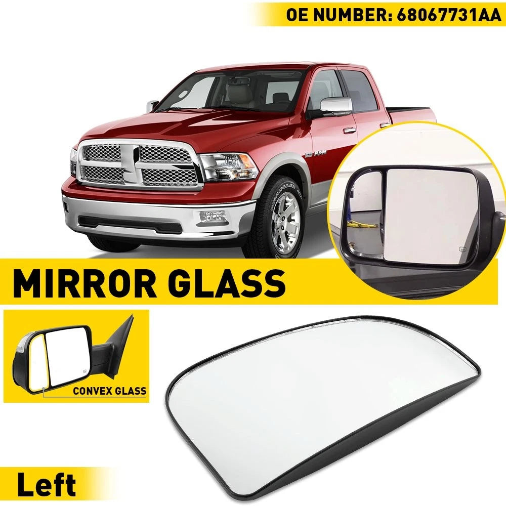 68067731AA For Dodge Ram 1500 2500 3500 Tow Mirror Spotter lower Glass Left EOA 6B93BC-57