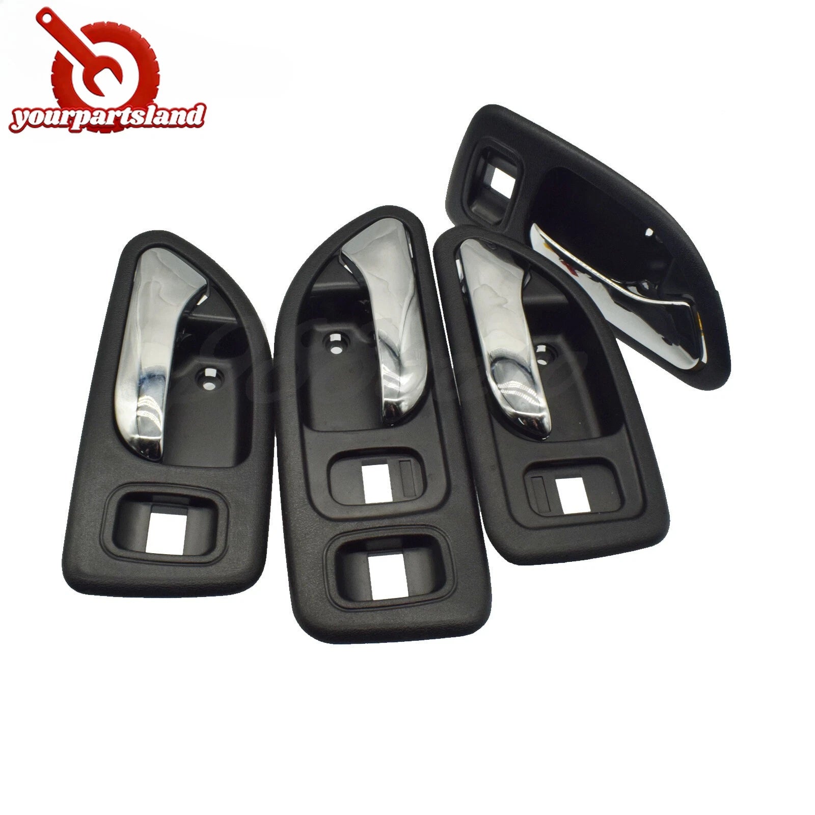 Black/Beige Inside Door Handle Front Rear Left/Right for 1994-1997 Honda Accord 6B93BC-57