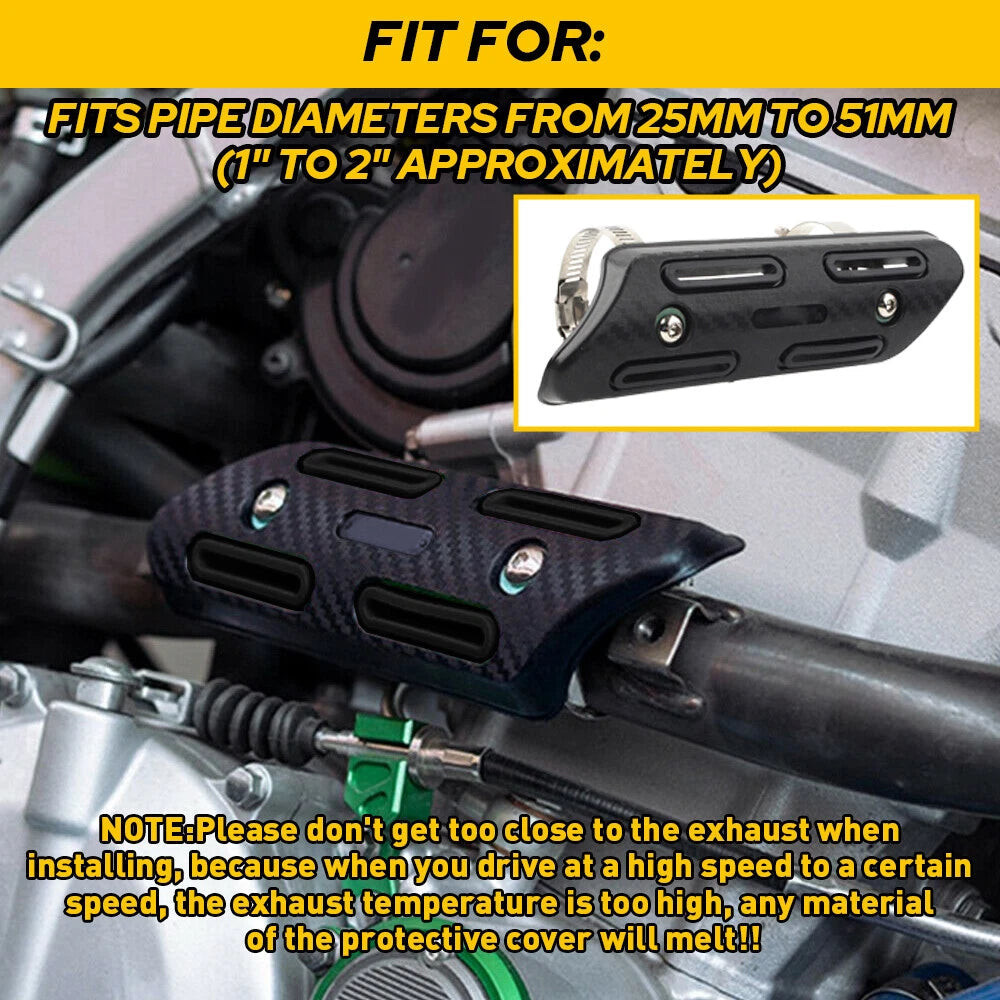 Exhaust Muffler Pipe Heat Shield Guard Protector Cover For Suzuki RMZ250 RMZ400 6B93BC-57