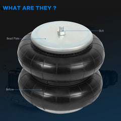 4PCS W01-358-6897 Air Suspension Bag Spring For Goodyear 2B9-229 ContiTech 6B93BC-57