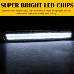 Smoked White LED Front Bumper Side Marker Lights For 2015-2022 Dodge Challenger 6B93BC-57