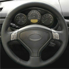 Top Leather Steering Wheel Hand-stitch on Wrap Cover For Subaru Outback Legacy