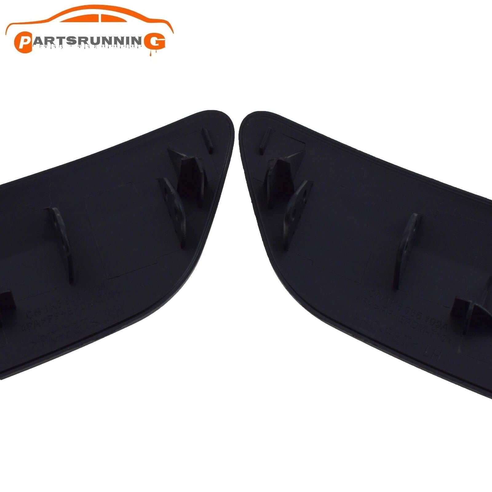 Pair Head Light Headlight Washer Covers For 2005-10 Volkswagen Jetta Rabbit GTI 6B93BC-57