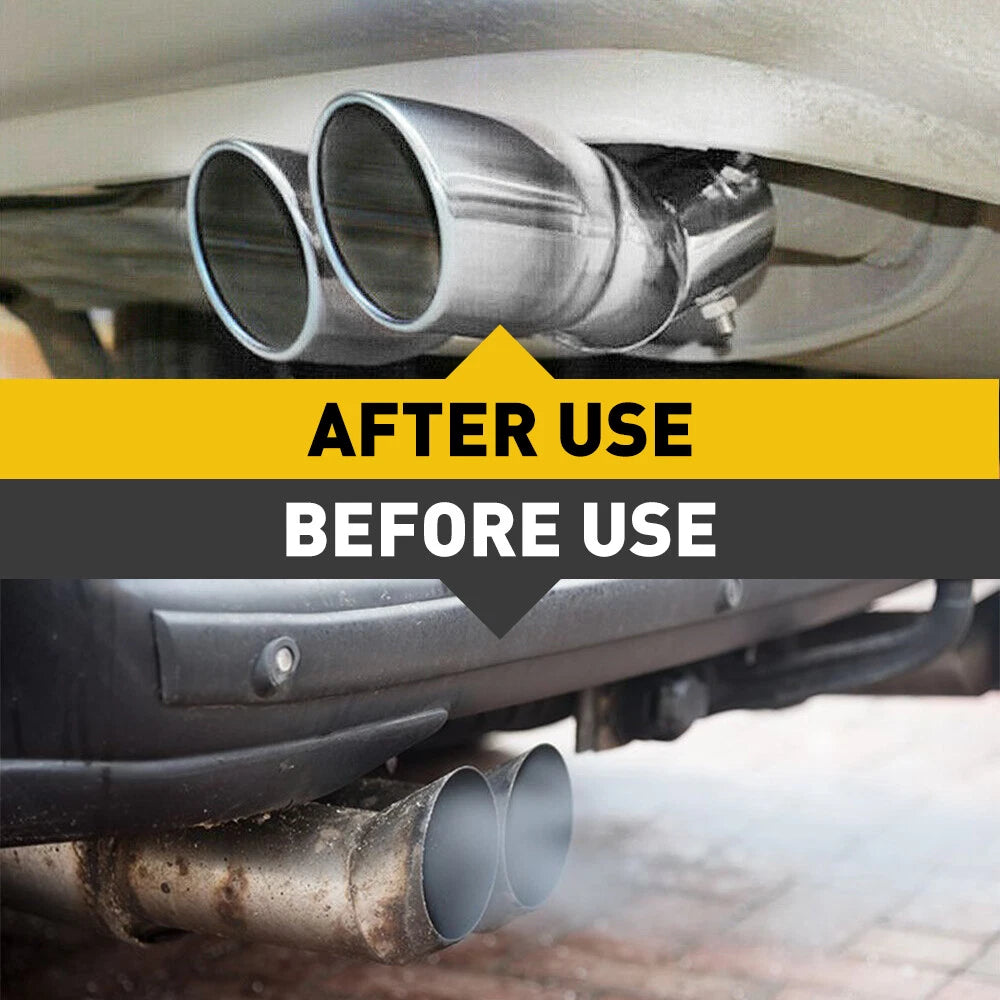 Car Dual Exhaust Pipe Tail Muffler Tip Auto Accessories Replace Chrome Tips EOA 6B93BC-57