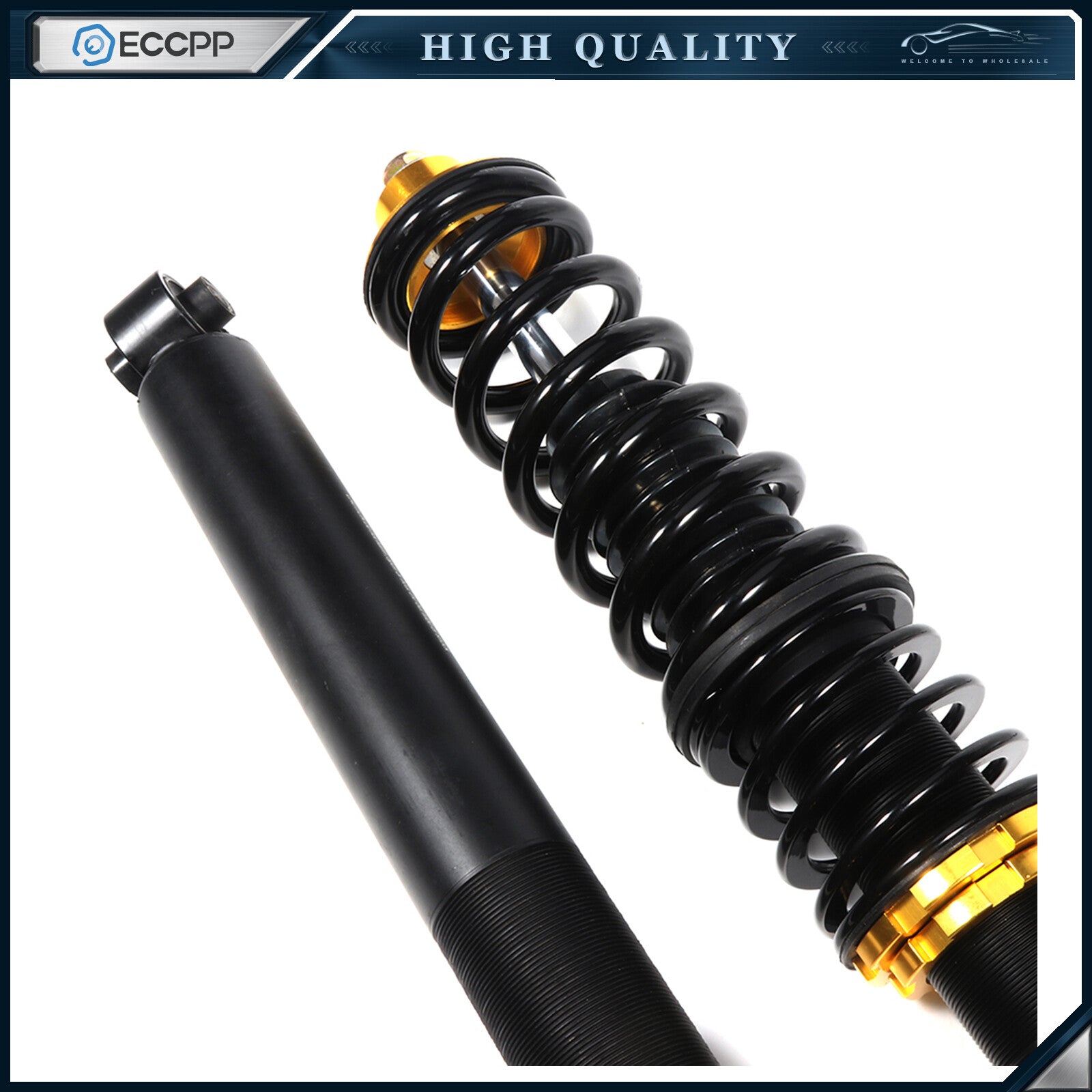 Coilovers Shocks Struts Suspension Lowering Kit For 95-2002 VW Cabrio Adjustable 6B93BC-57