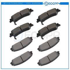 Front and Rear Brake Ceramic Pads For 2005 - 2006 Saab 9-2X Anti Noise 8pcs 6B93BC-57