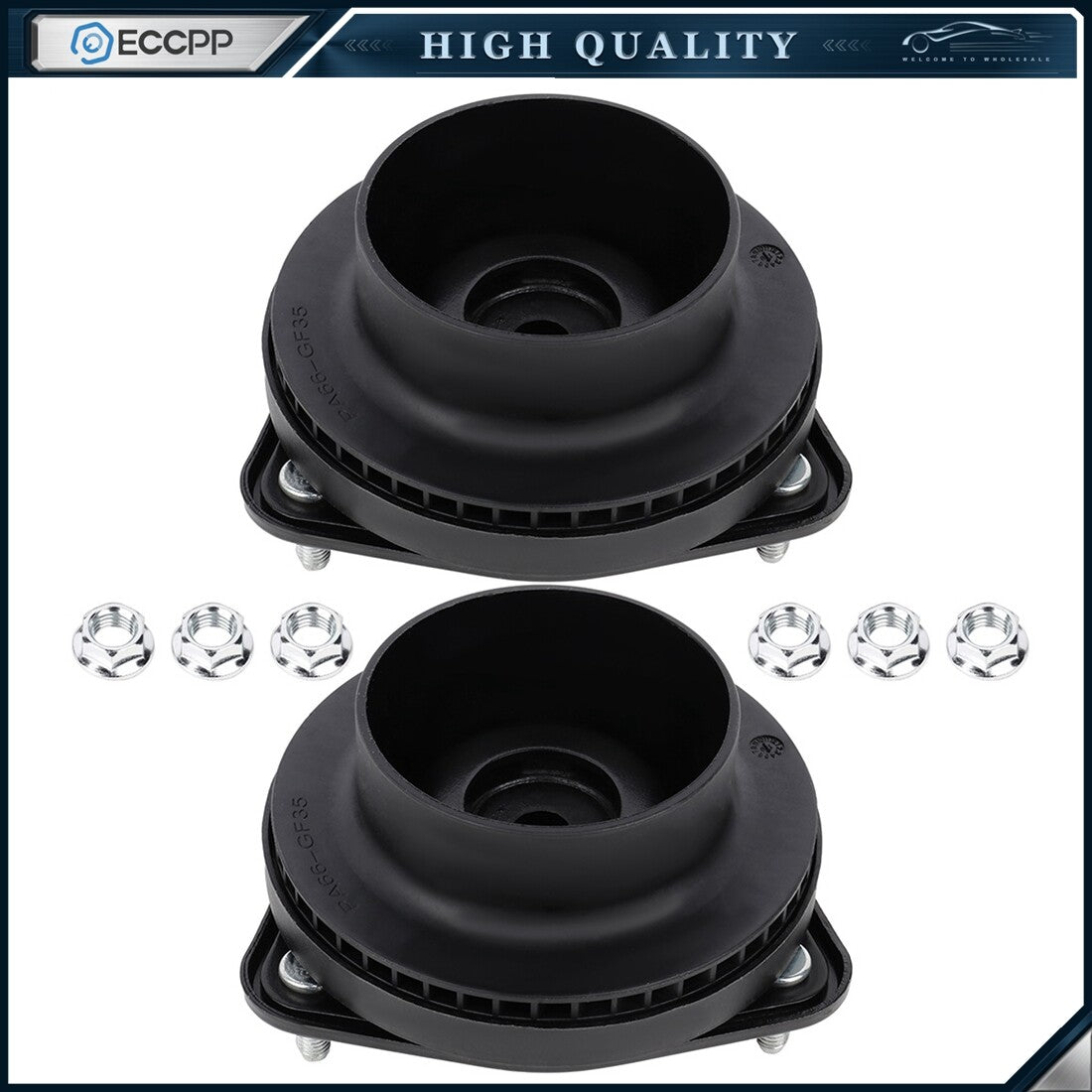 2PC Strut Mounts Kit For Dodge Grand Caravan 2008-2016 Routan 2009-2014 Front 6B93BC-57