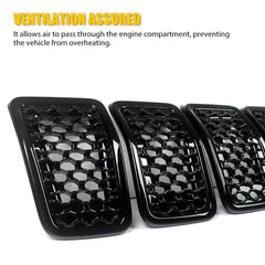 7pcs Front Grill Cover Mesh Grille Insert for 2019 2020 2021 2022 Jeep Cherokee 6B93BC-57