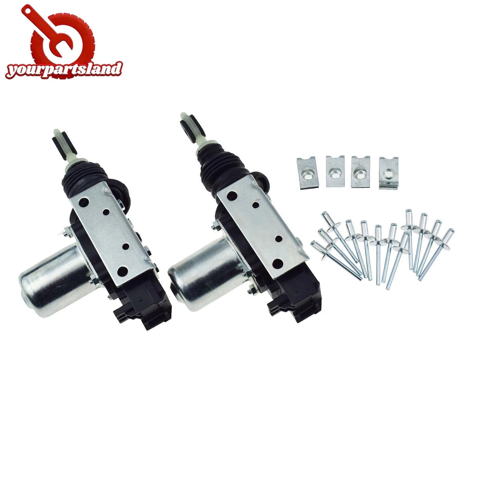 2PCS Power Door Lock Actuator Latch w/ Bracket for Chevrolet GMC Cadillac Pickup 6B93BC-57