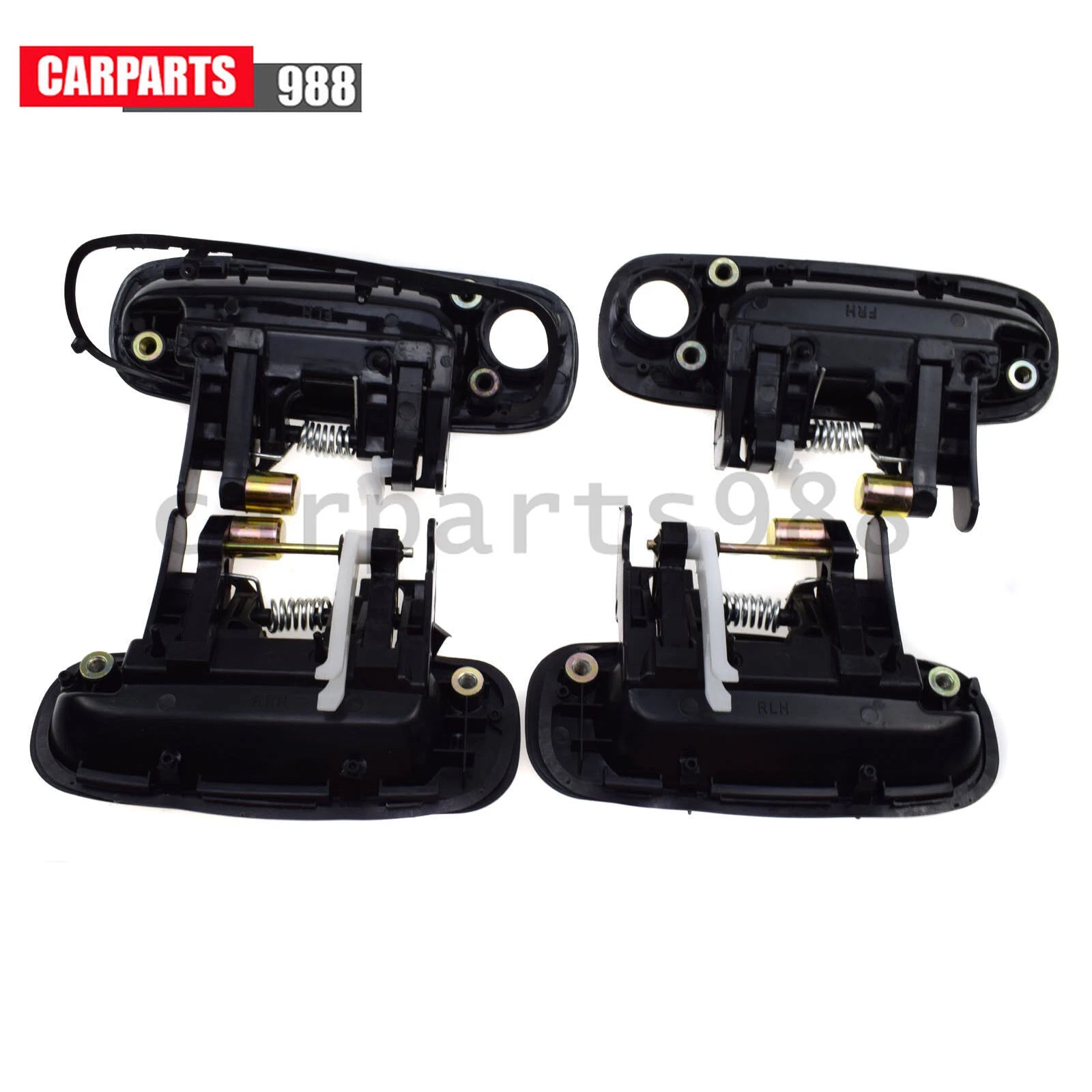 8Pcs Outer & Inner Door Handle Black For 1998-02 Toyota Corolla Prizm 6921002040 6B93BC-57