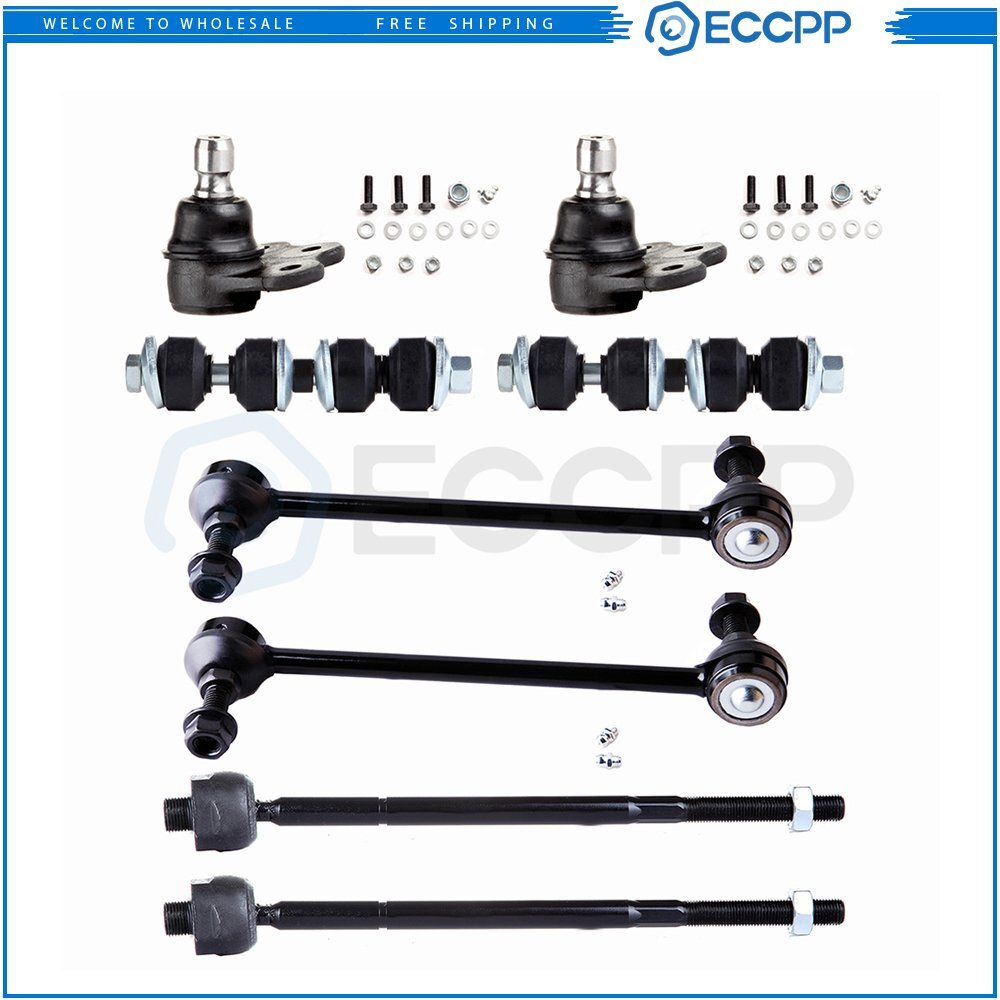 Front Lower Ball Joints Steering Sway Bar Tie Rod End For 2001-2002 Saturn L100 6B93BC-57