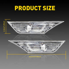 Pair Clear LED Side Lamp Turn Marker Signal Light For Honda Civic 2016-20 2021 6B93BC-57