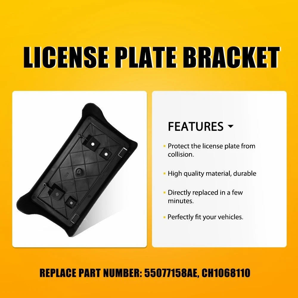 For 2004-2008 Dodge Ram 1500 2500 3500 Front License Plate Tag Holder Bracket EA 6B93BC-57