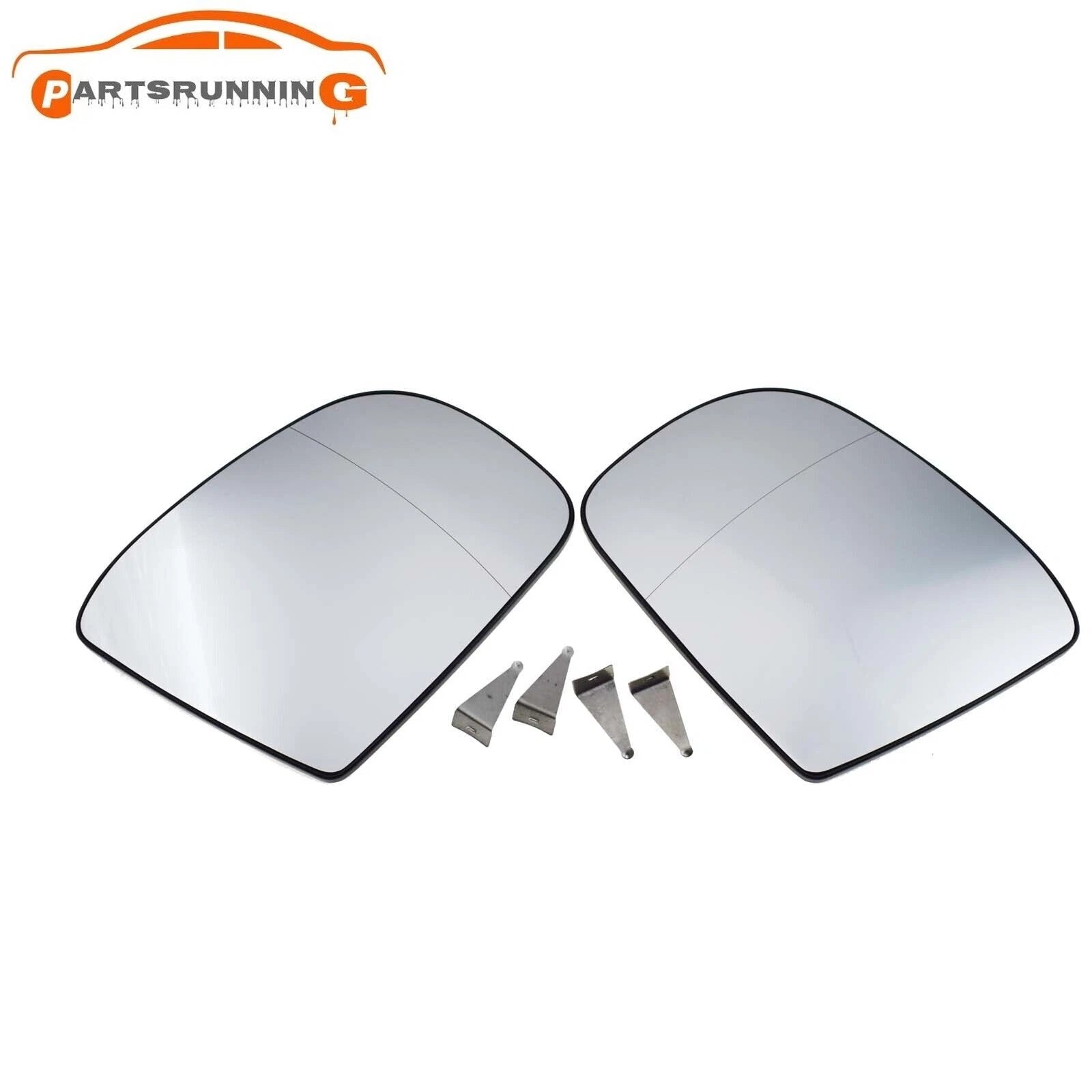 2x Left &Right Mirror Glass Heated For Mercedes Benz W164 W251 V251 X164 ML GL R 6B93BC-57