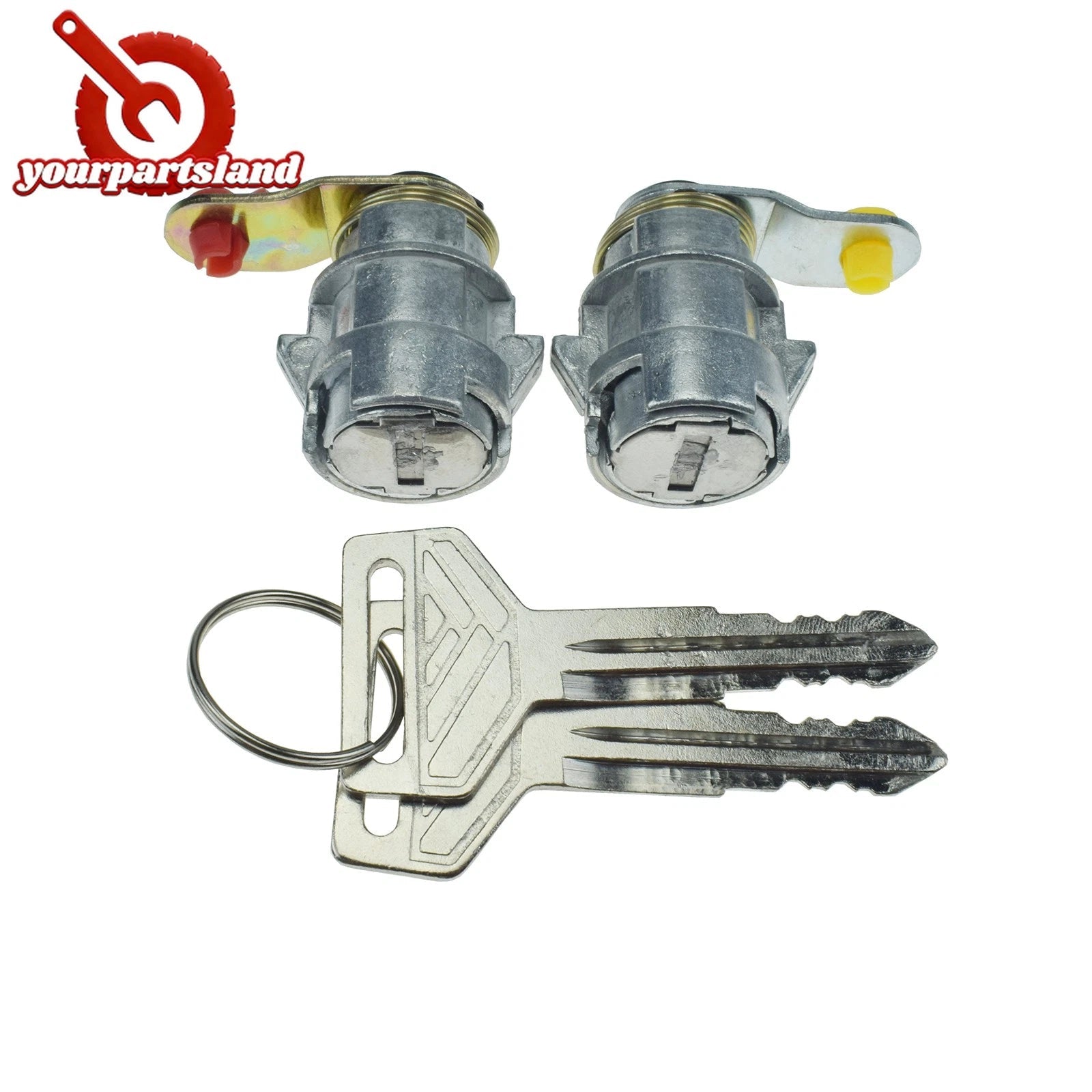 LH RH Door Lock Set with Keys for Toyota Corolla Geo Prizm 1988-1992 69052-12210 6B93BC-57