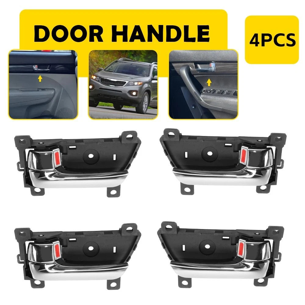 4X Inside Door Handle Right Left Passenger Driver For 2011 12-2015 Kia Sorento A 6B93BC-57