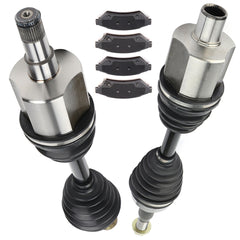 For Buick LaCrosse Allure 3.6L 2005-2008 Front CV Axles + Brake Ceramic Pads 6B93BC-57