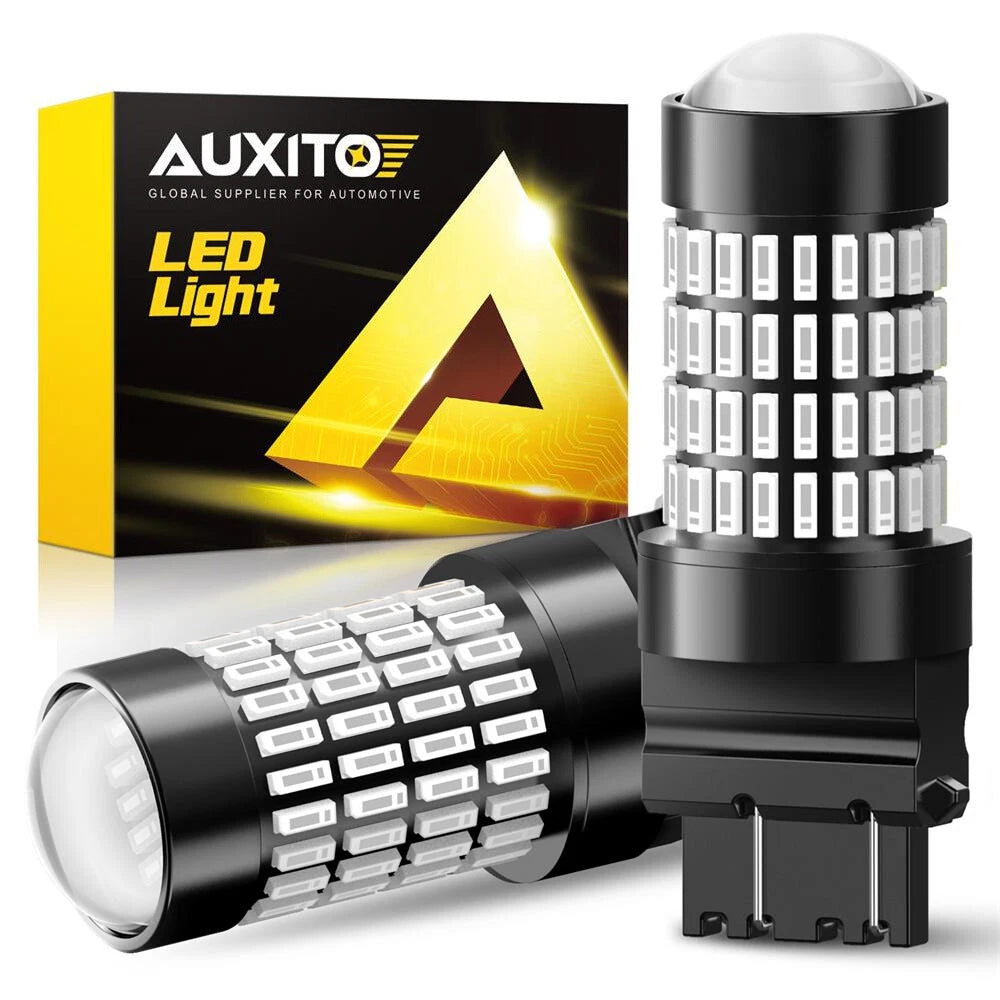 2X AUXITO LED Red Brake Stop Tail Light Bulbs 3157 3057 Super Bright 102H EOA AUXITO