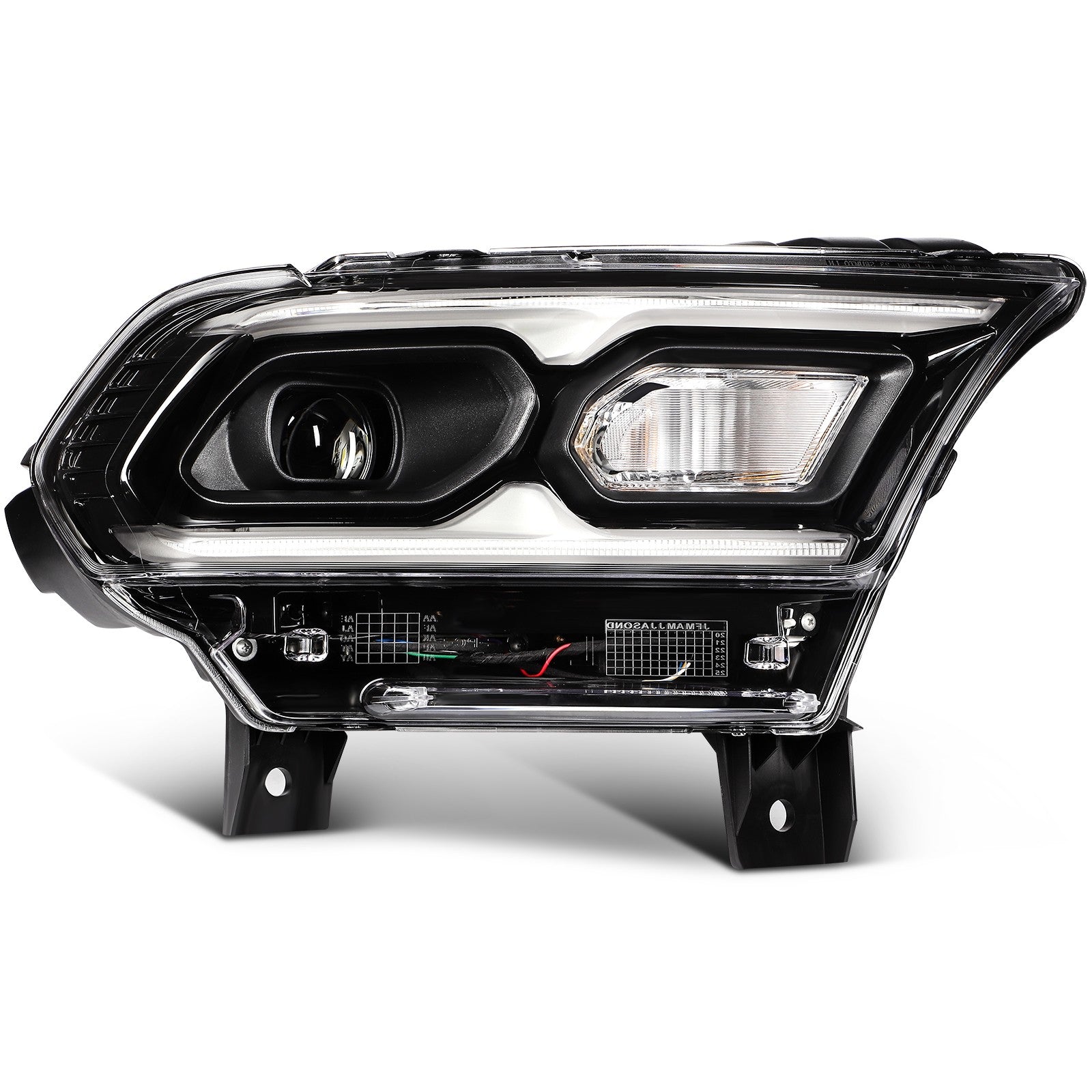 ECCPP LED Headlights Assembly For Dodge Durango 2021-2024 Pair Kit Black 6B93BC-57