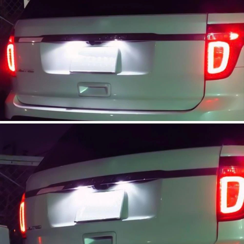 2x LED Plate License Lights SUPER BRIGHT For Explorer Ford Fusion Fiesta Escape 6B93BC-57