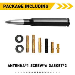Silver BULLET ANTENNA 50 CAL for 1500/2500/3500/GMC CHEVROLET SILVERADO SIERRA 6B93BC-57