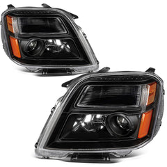 Pair Headlights Assembly For 2010-2015 GMC Terrain SLT SLE Black w/Projector 6B93BC-57