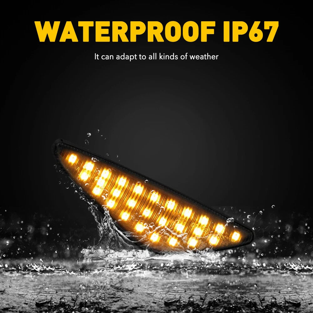 Smoked LED Fender Side Marker Light Turn Signal For BMW X3 F25 X5 E70 X6 E71 E72 6B93BC-57