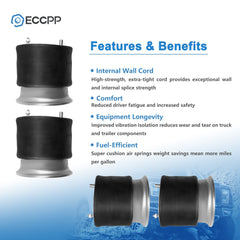 4pcs Air Suspension Air Springs For Freightliner CC Goodyear W01-358-9781 6B93BC-57