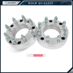 2 Pcs 2" 5x5.5 to 8x6.5 Wheel Adapters 14x1.5 For Ram 1500 5 Lug to 8 Lug Wheels