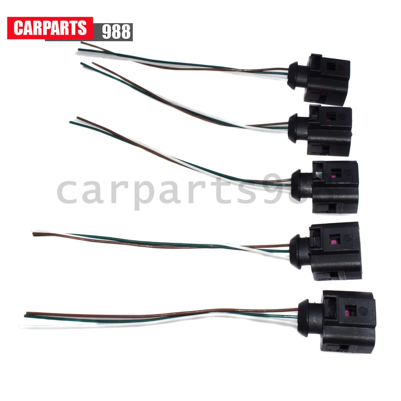 5x 3-Way A/C Pressure Switch Sensor Plug Pigtail For VW Golf Passat Audi A1 TT 6B93BC-57
