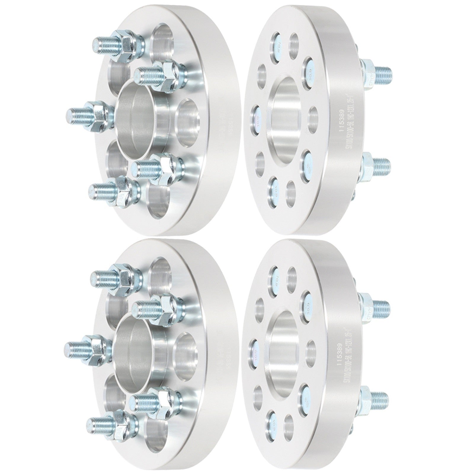 1"/ 1.5"/ 2" 5x100 Hubcentric Wheel Spacers 12x1.25 For Subaru Impreza Legacy 6B93BC-57