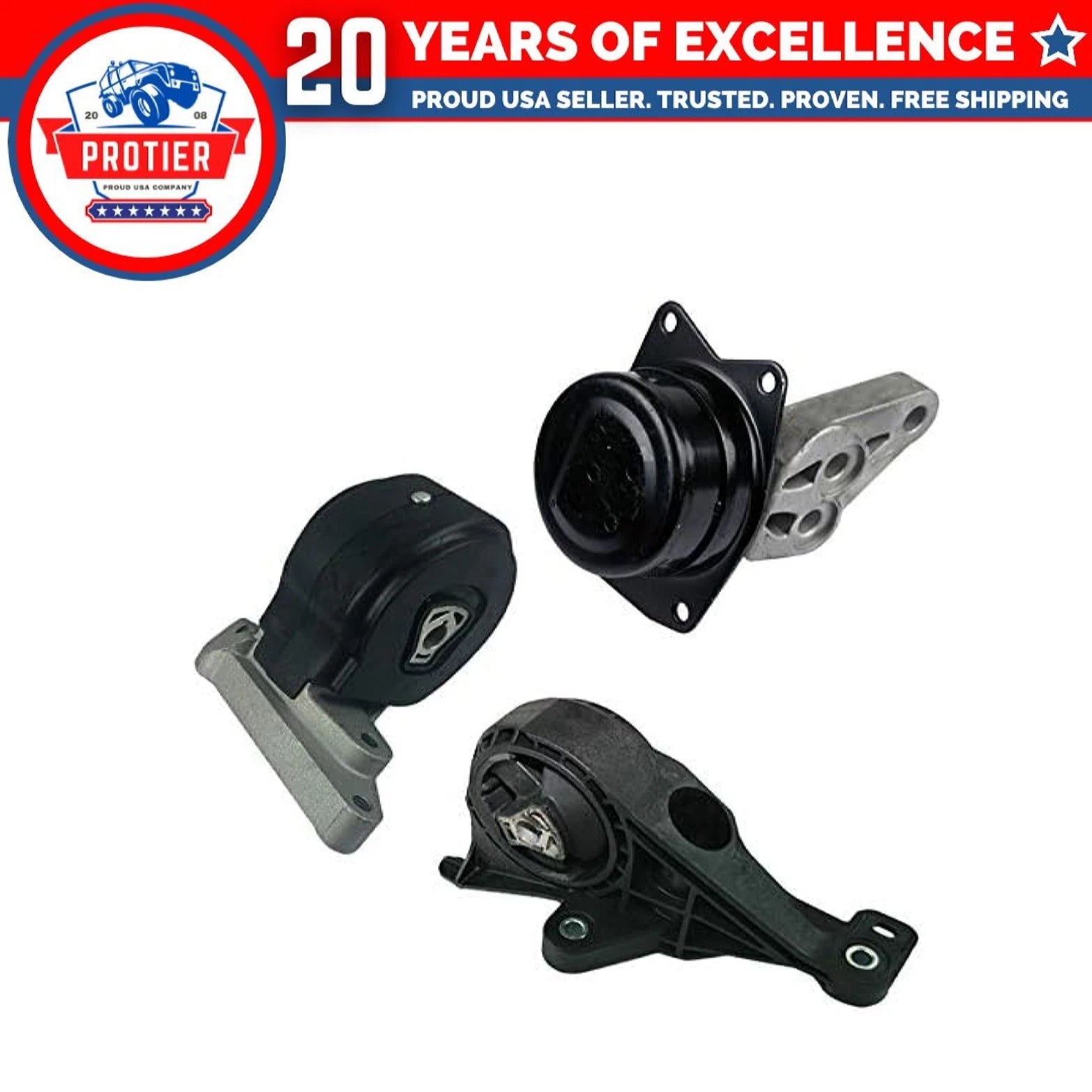 Fits 2010-2016 Cadillac SRX 3.0L 3.6L AWD AUTO Transmission Mount Set 3pc 6B93BC-57