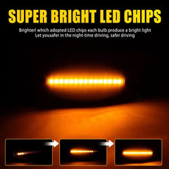 For 2004-2009 Mazda 3 LED Fender Side Marker Light Sequential Turn Signal Lamp A 6B93BC-57