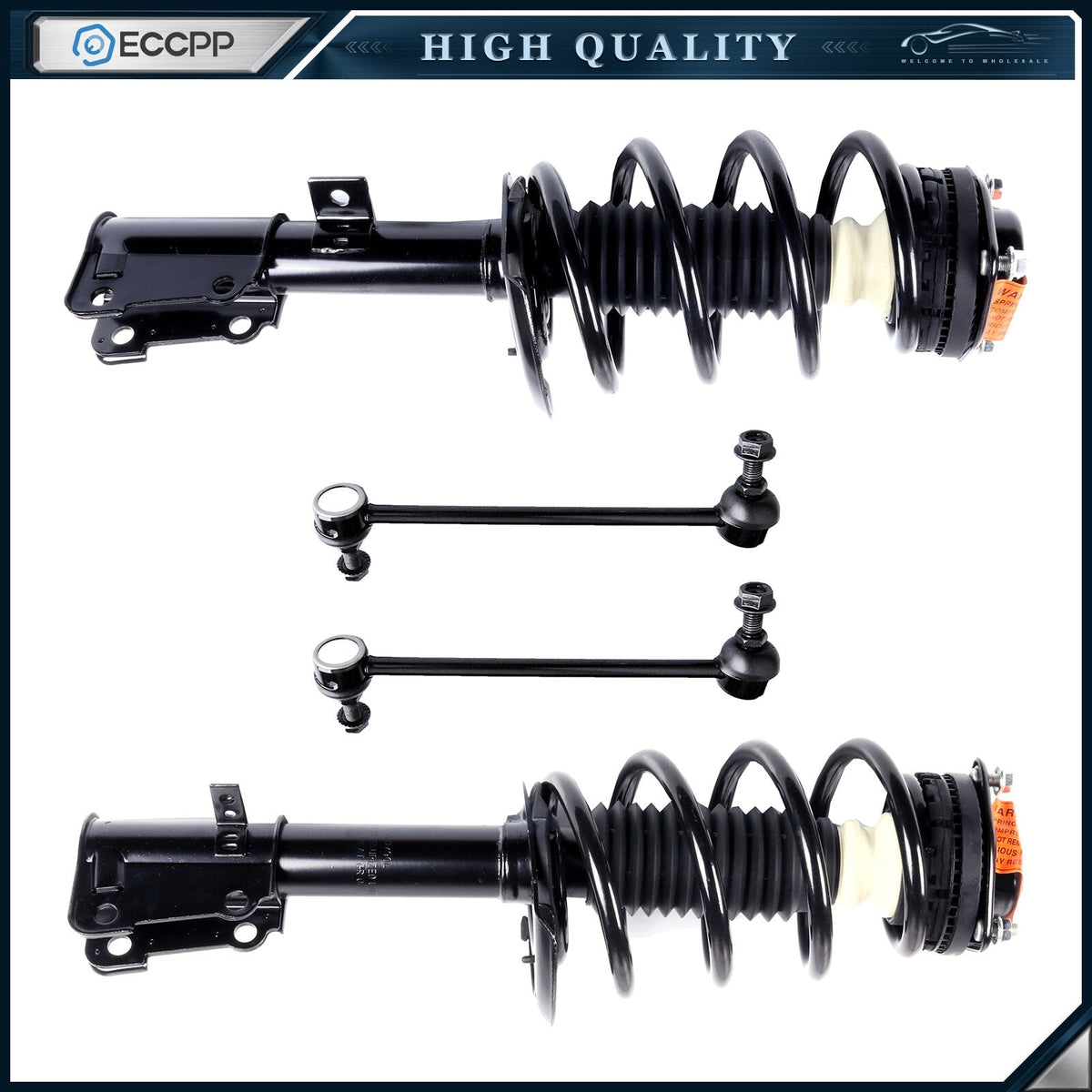 For Dodge Journey 4 Piece Front Complete Struts Assembles & Sway Bar End Links 6B93BC-57