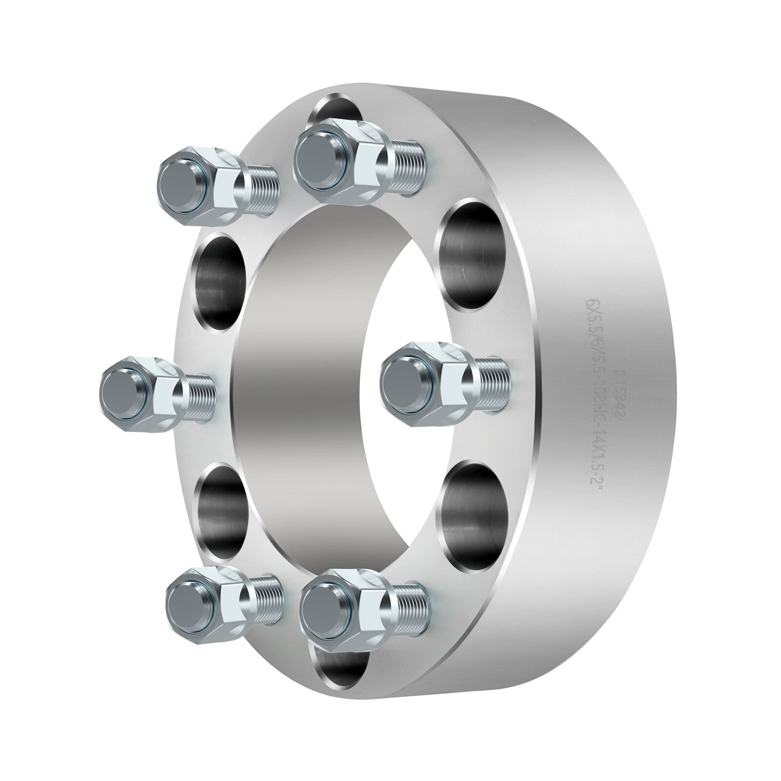 (2) 2" Wheel Spacers 6x5.5 14x1.5 Fits Chevrolet Silverado 1500 GMC K1500 K2500 6B93BC-57