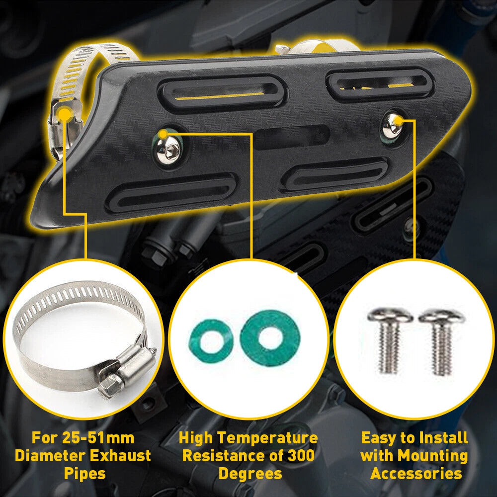 Exhaust Pipe Heat Shield Guard Heel For 2003-2019 Honda CRF230F CRF125F CRF250F 6B93BC-57