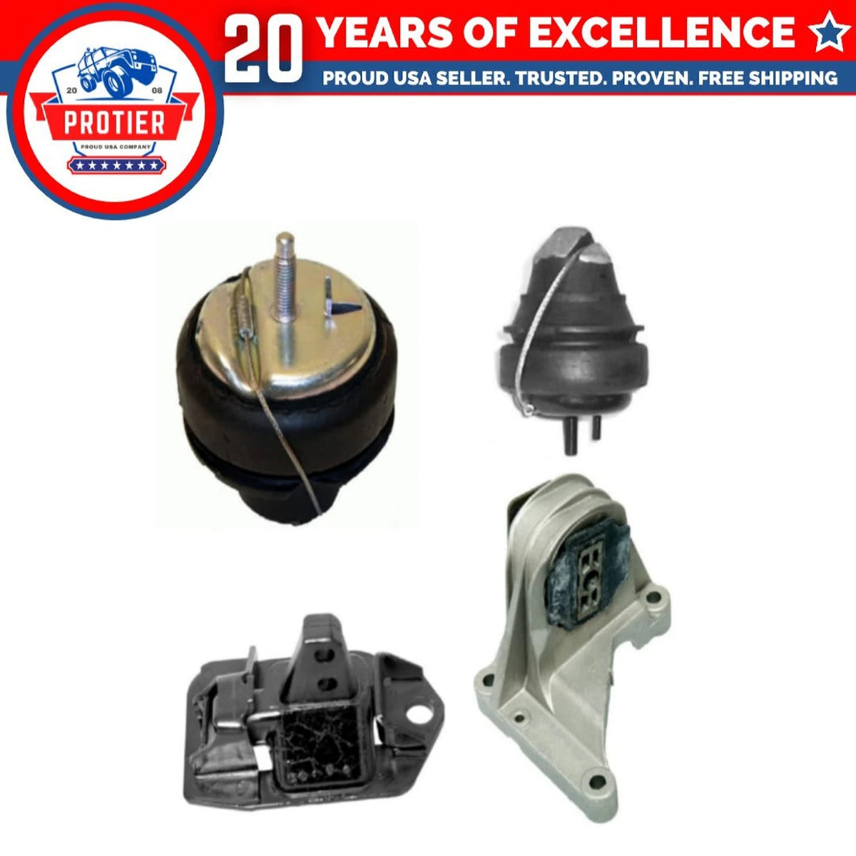 Engine Motor & Trans Mount 4PCS Set for 98-00 Volvo S702.3L / S70 2.4L FWD 6B93BC-57