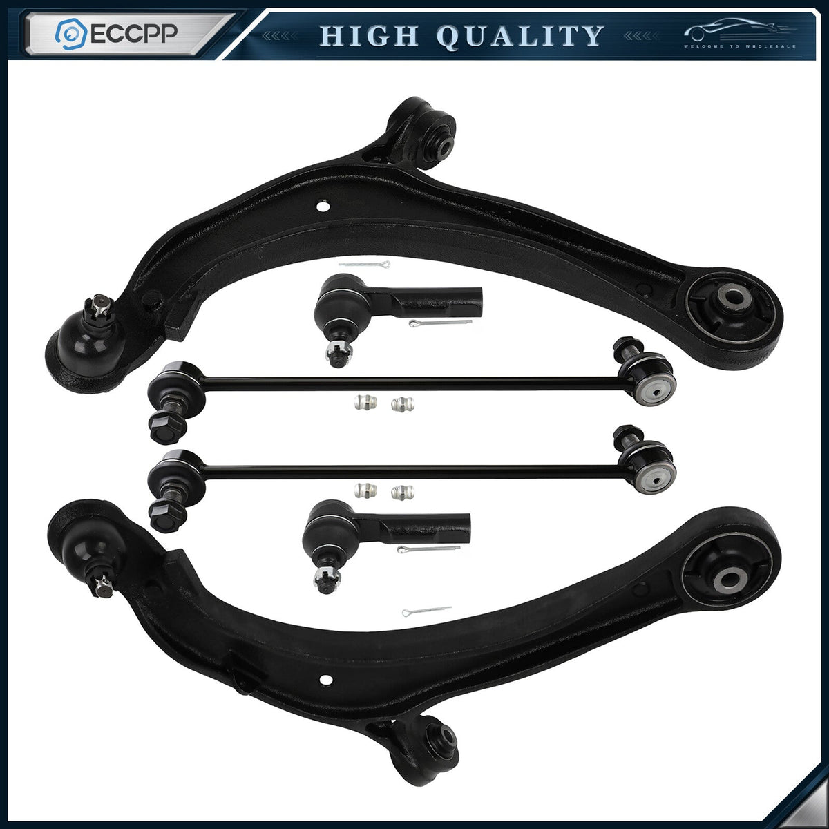 Front Control Arm and Ball Joint Tie Rod For 11 12 13 14 15 16-17 Honda Odyssey KOEEP