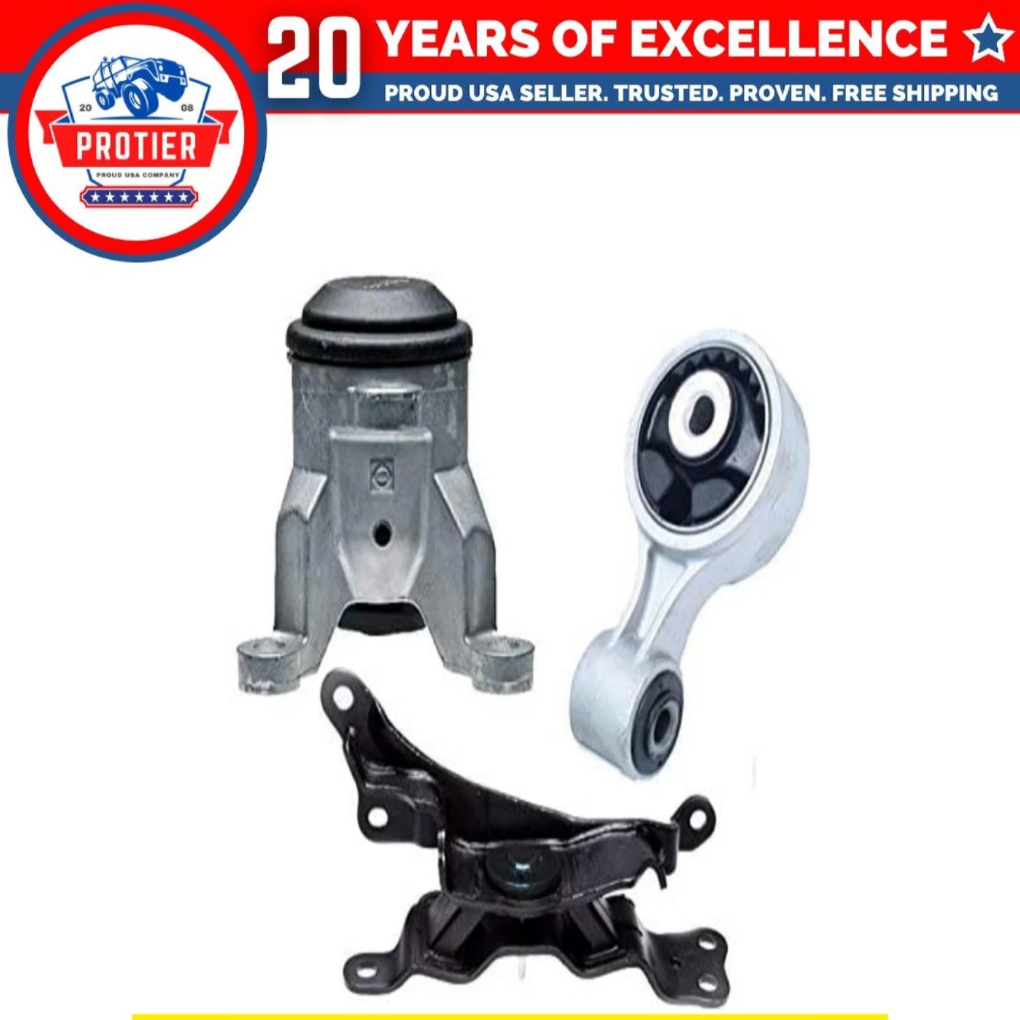 Fits 2009-2014 Nissan Murano 3.5L Engine Motor & Trans Mount Set 3PCS 6B93BC-57