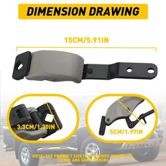 PAIR GRAY REAR CAB QUARTER WINDOW LATCH LOCK FOR TOYOTA TACOMA PICKUP 2001-2004 6B93BC-57