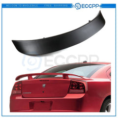 For 2011-on Dodge Charger Trunk Wing Pedestal Spoiler Matt Black