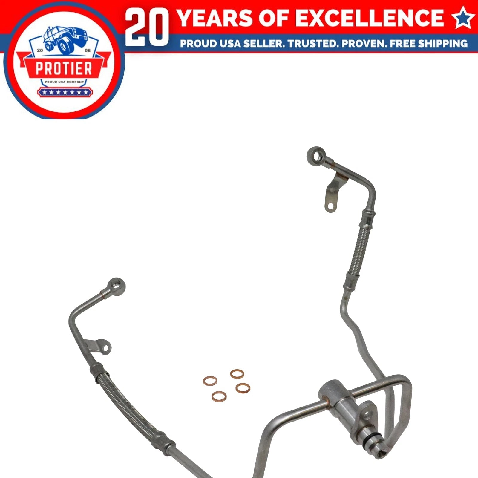 Turbocharger Oil Supply Line Fits BMW 550i 550i GT 550i GT xDrive 550i xDrive 6B93BC-57