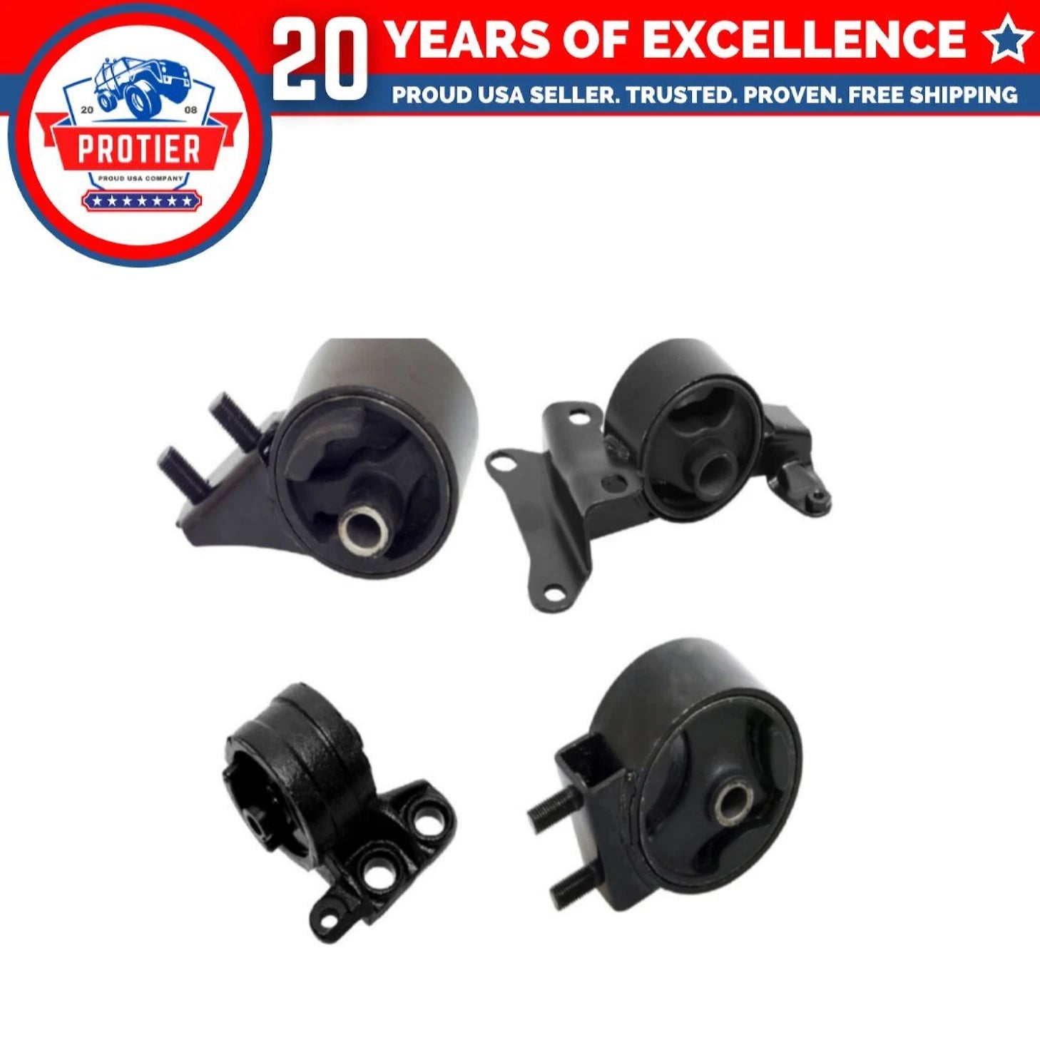 Engine Motor & Trans Mount Set 4PCS Compatible for 94-96 Mazda MX-3 1.6L 6B93BC-57