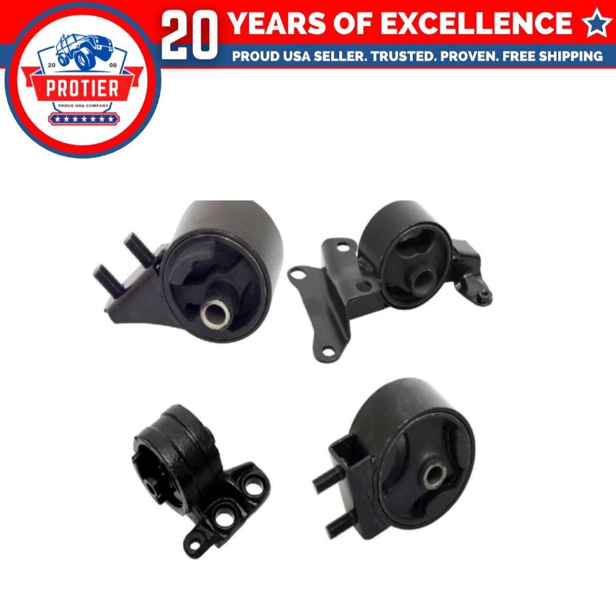 Engine Motor & Trans Mount Set 4PCS Compatible for 94-96 Mazda MX-3 1.6L 6B93BC-57