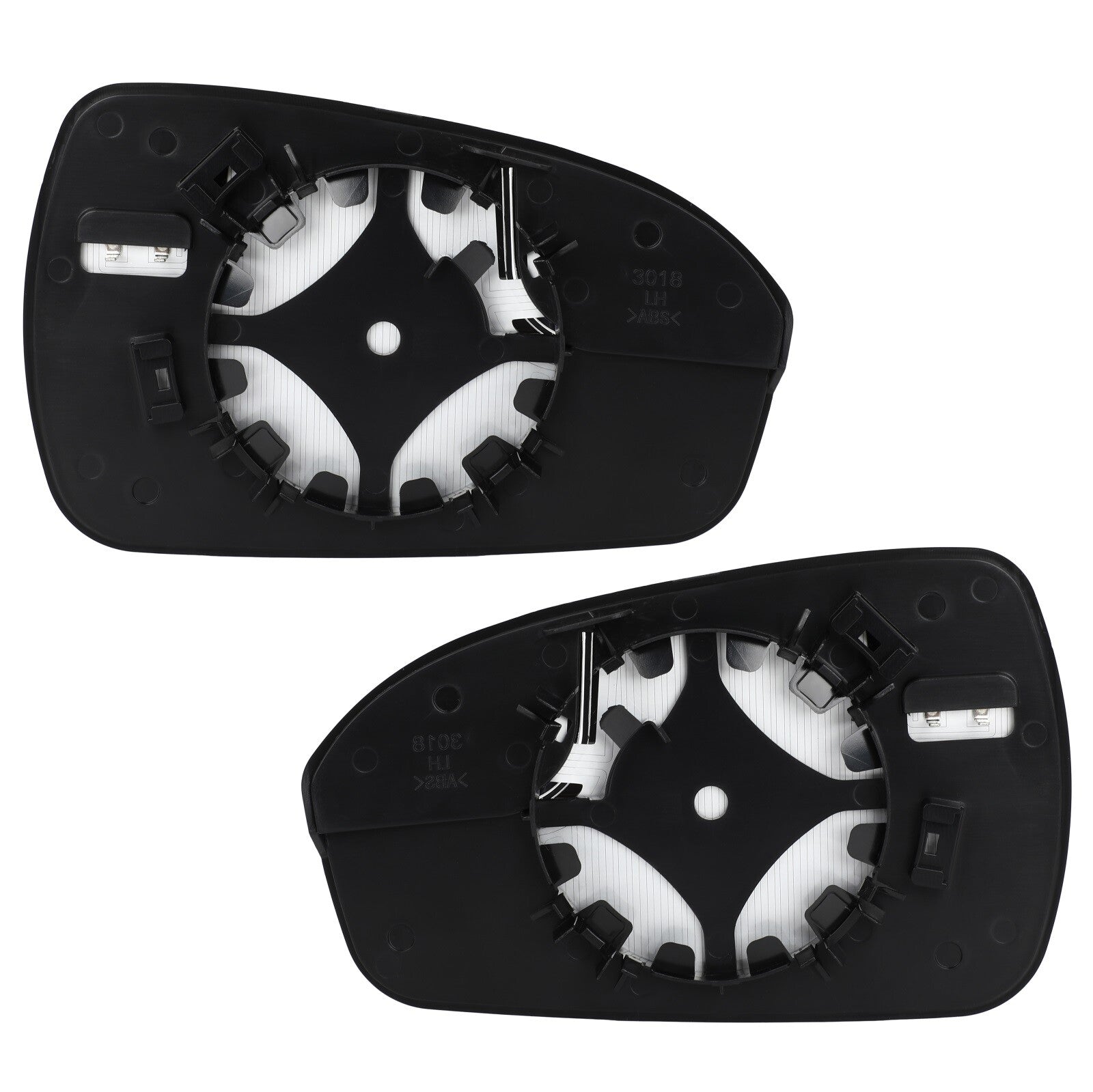 Heated Mirror Glass W/ Plate For 2013-20 Ford Fusion Left & Right Side View KOEEP